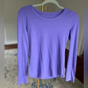 GAP Ribbed Long Sleeve Shirt Cozycore Normcore Everyday Streetwear Bright Soft